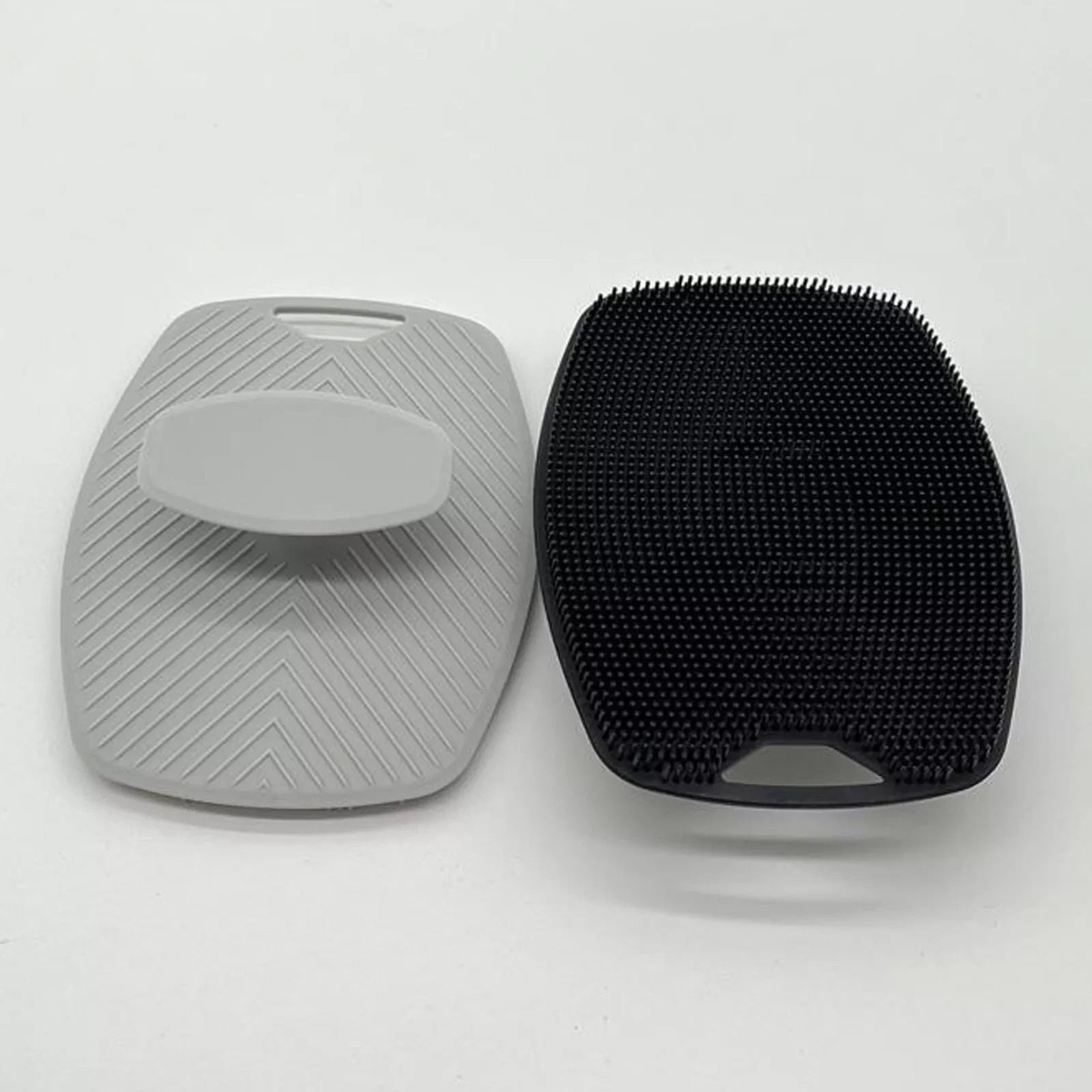 Silicone Body Shower Brush Scrubbers Flat Shower Brush Gentle Exfoliat