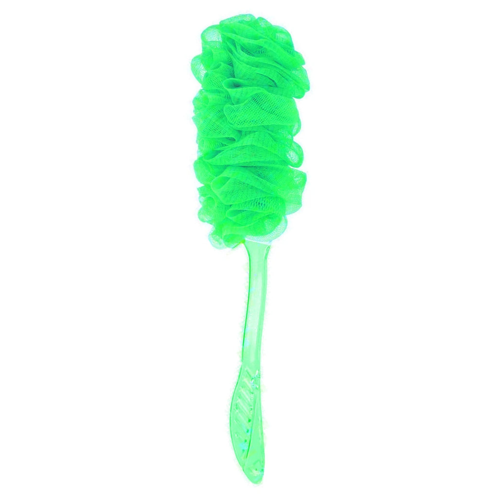 Long Handle Soft Bath Brush Back Scrubber Mesh Sponge Loofah Body Puff Shower