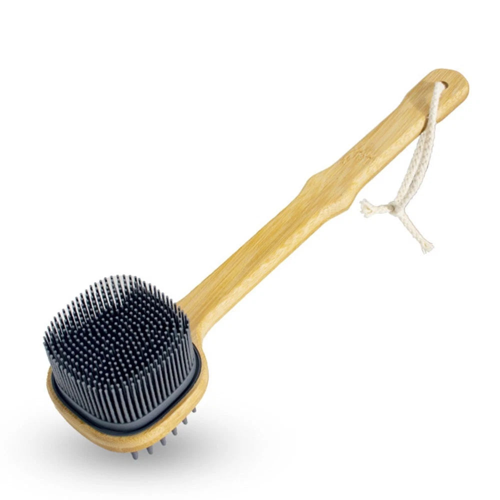 Bath Brush Silicone Shower Miss Man Long Handle Back Scrubber for Body