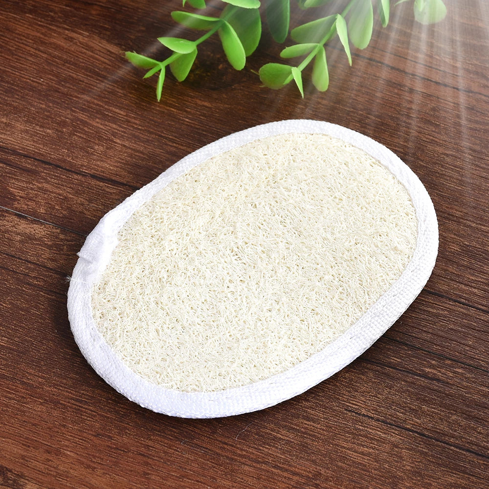 1-5X Body Scrubber Brush Exfoliating Natural Loofah Pad Luffa Bath Shower Sponge