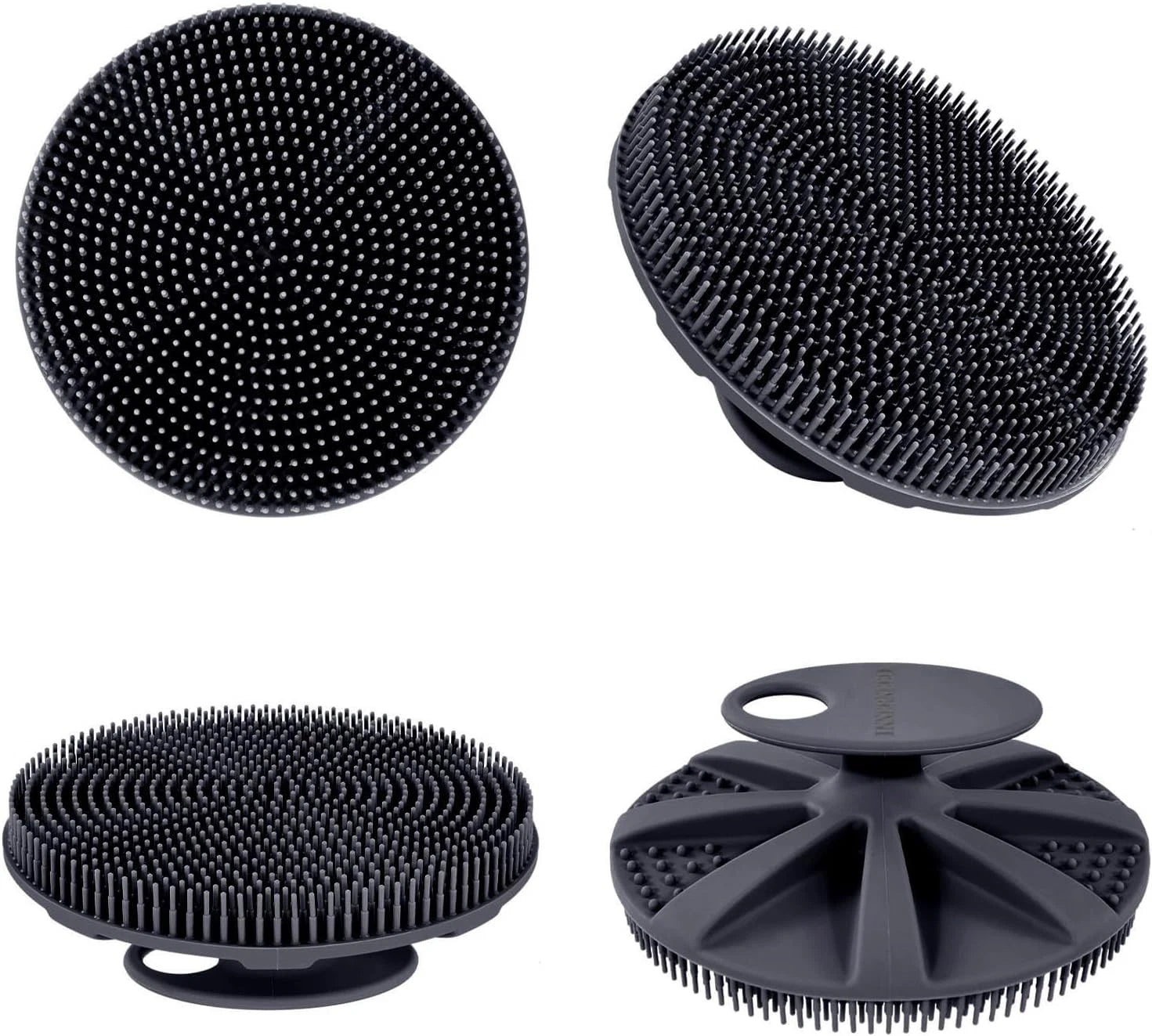 INNERNEED Food-Grade Soft Silicone Body Scrubber Shower Brush Handheld Cleansing