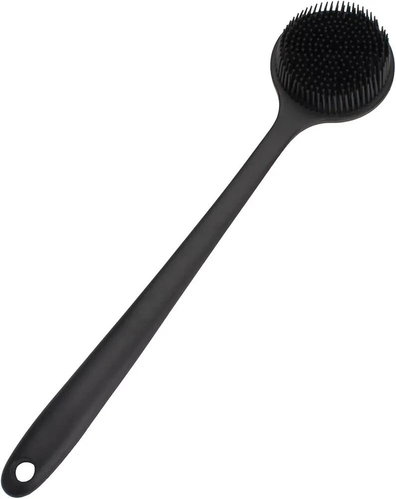 Silicone Body Scrubber Long Handle Back Scrubber for Shower Silicone Back Brush
