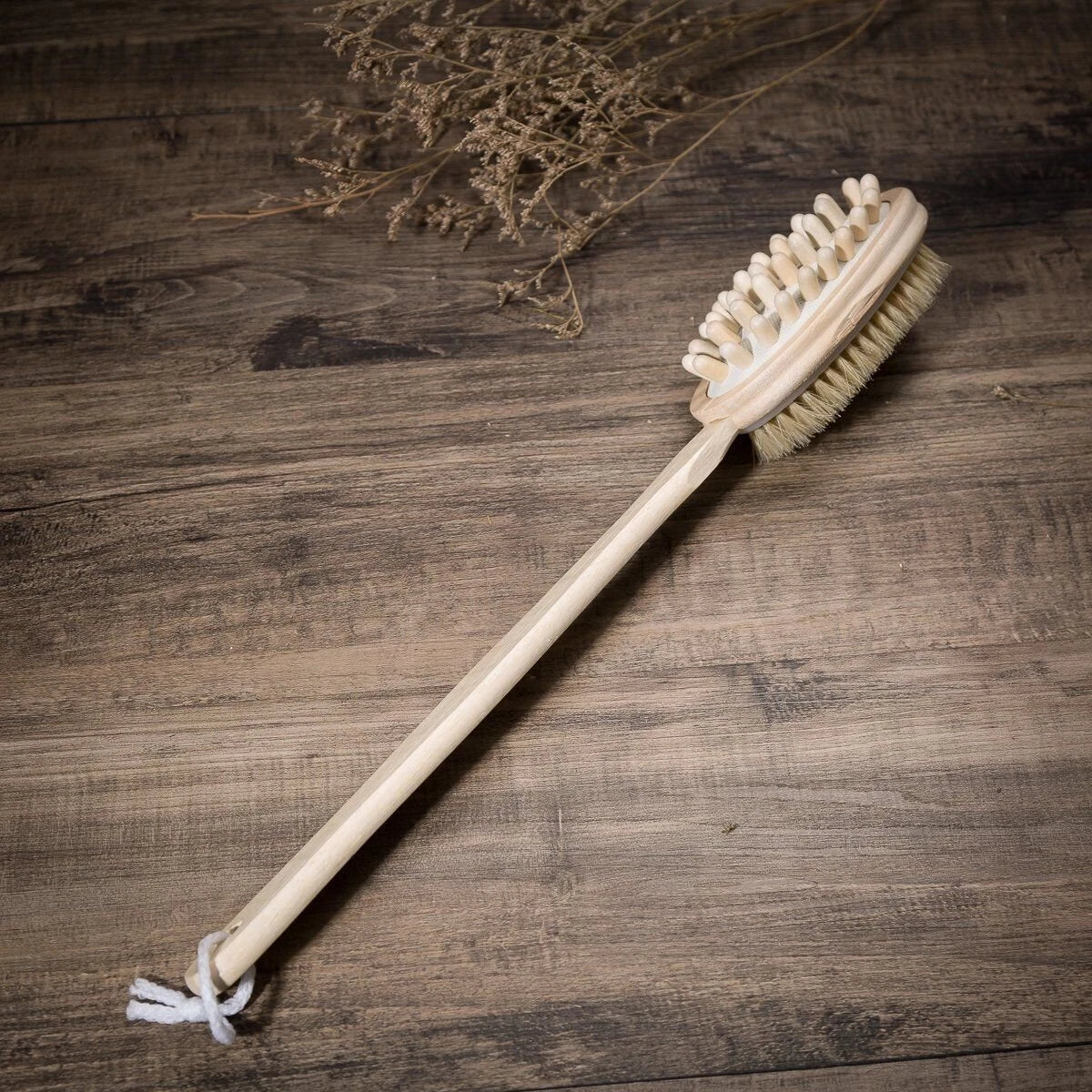 THY COLLECTIBLES Bath Brush, Back Scrubber, Aneky Soft Natural Bristles Back...
