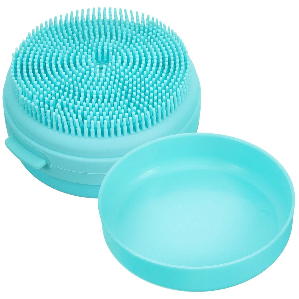 Bath Brush Bathing Silicone Loofah Body Scrubber Man Travel Exfoliating