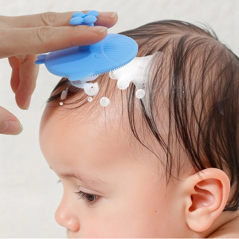 Massage Shampoo Brush Soft Comb Hair Washing Scrubber Brush Baby Bath Brush