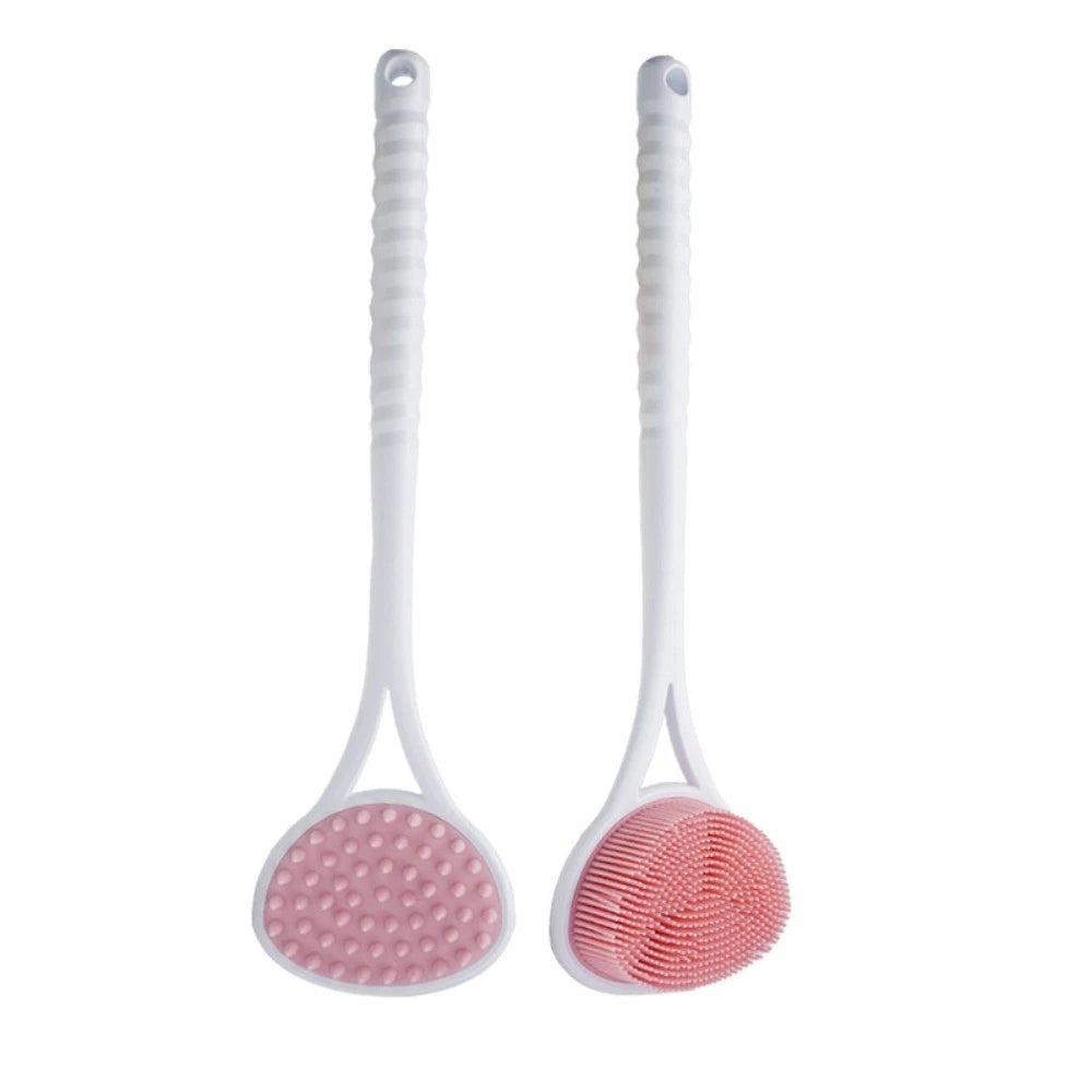 Comfortable Bath Soft Back Brush Double-sided Skin Massager  Lazy