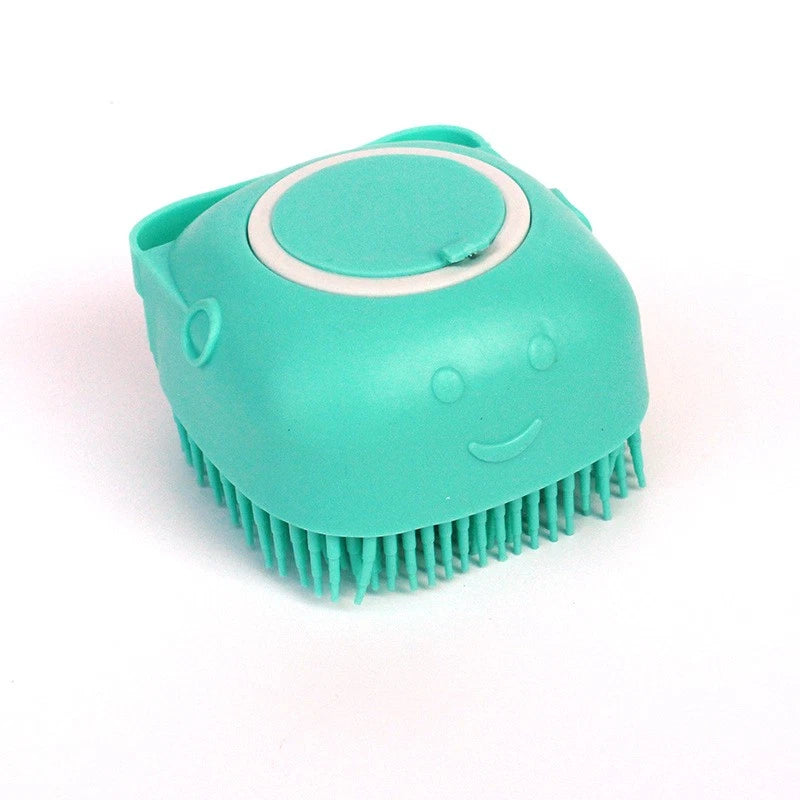 Silicone Dog Bath Massage Gloves Brush Pet Cat Bathroom Cleaning Tool Comb Brush