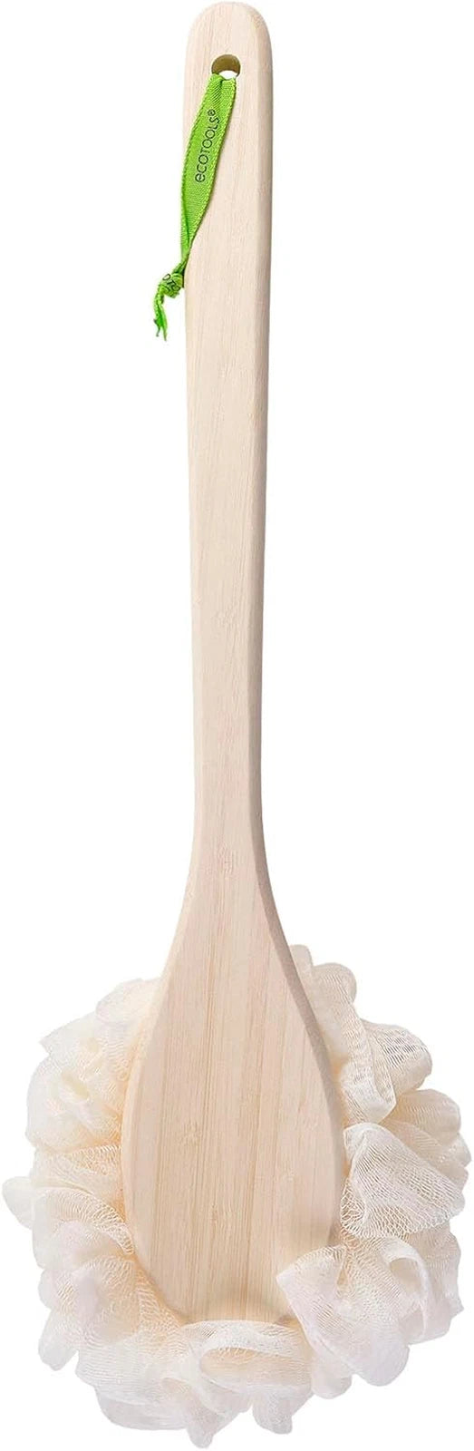 Bath Pouf with Handle - Hard-To-Reach Cleansing Sponge - Ecopouf Bath Brush - As