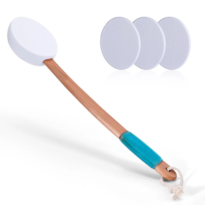17.9" Long Handle Lotion Applicator Brush for Your Back Fits Tanning Skin Cream