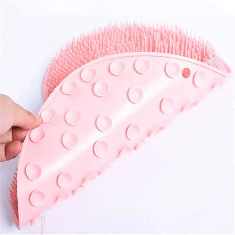 Foot Back Scrubber Exfoliating Silicone Massager Pad Cleaning Mat Bath Shower