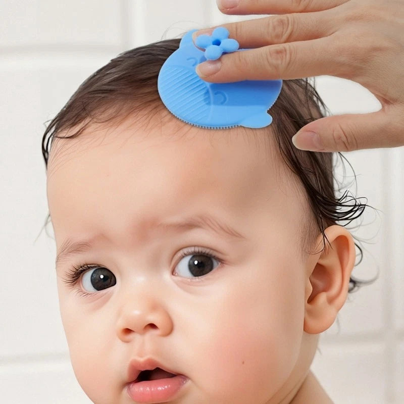 Massage Shampoo Brush Soft Comb Hair Washing Scrubber Brush Baby Bath Brush
