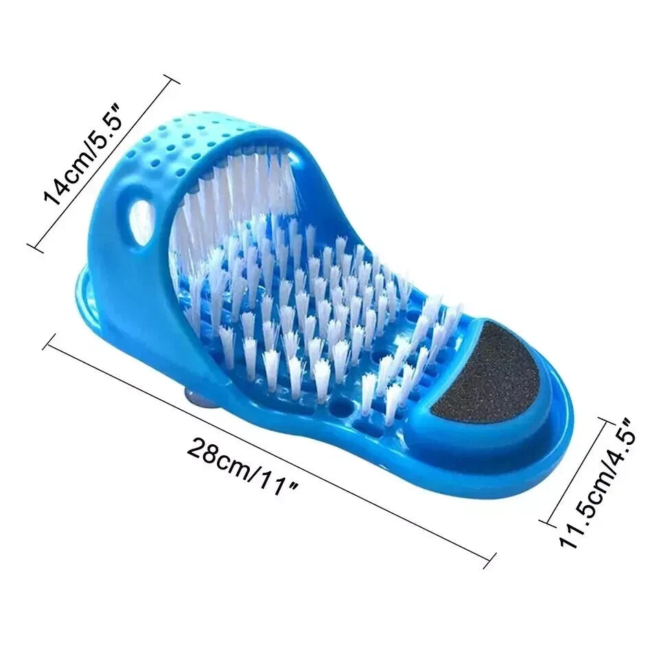 2 in 1 Foot Scrubber Brush Slipper Bath Shower Spa Cleaner Scrub Feet Massage