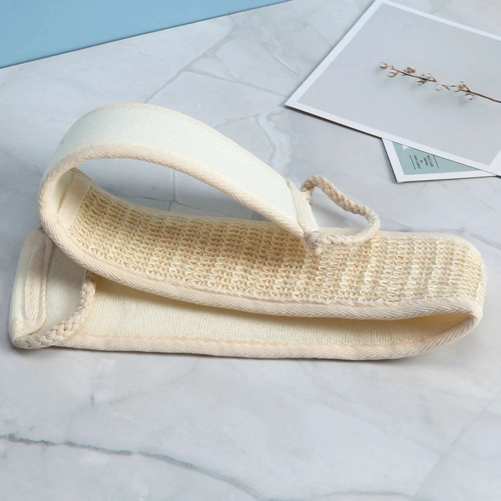Exfoliating Bath Scrubber Shower Back Strap Loofah Spa Body Skin Brush Sponge US