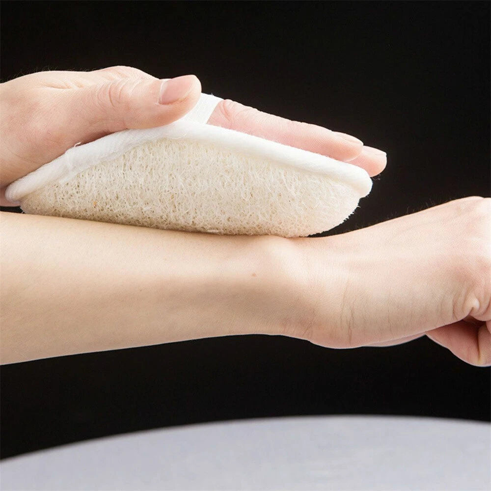 1-5X Body Scrubber Brush Exfoliating Natural Loofah Pad Luffa Bath Shower Sponge