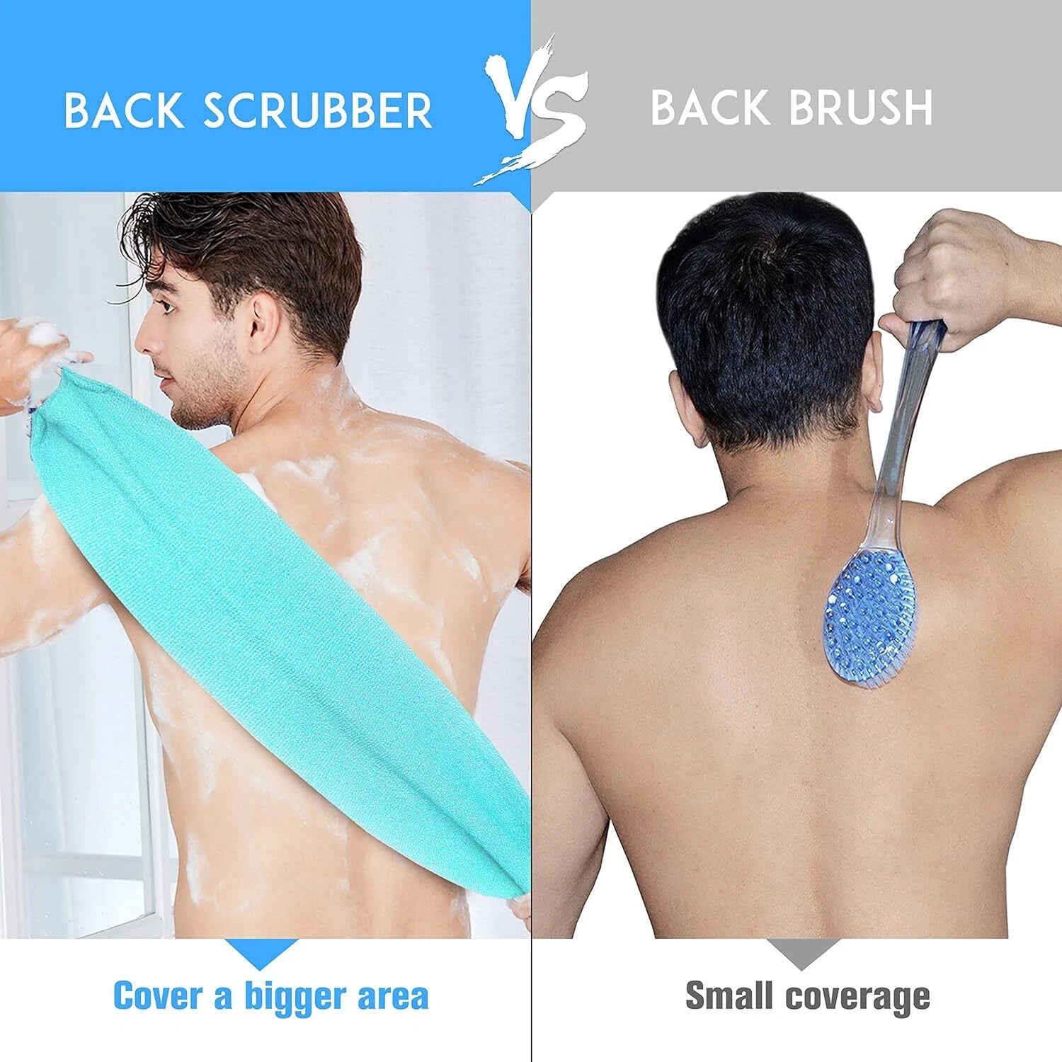 EvridWear Exfoliating Back Scrubber for Shower Bath Shower Spa Skin One Size