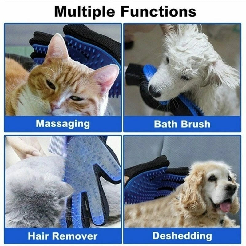 Cat gloves Pet Dog brush Cat Self Grooming shedding Glove Dog Bath Cat cleaning
