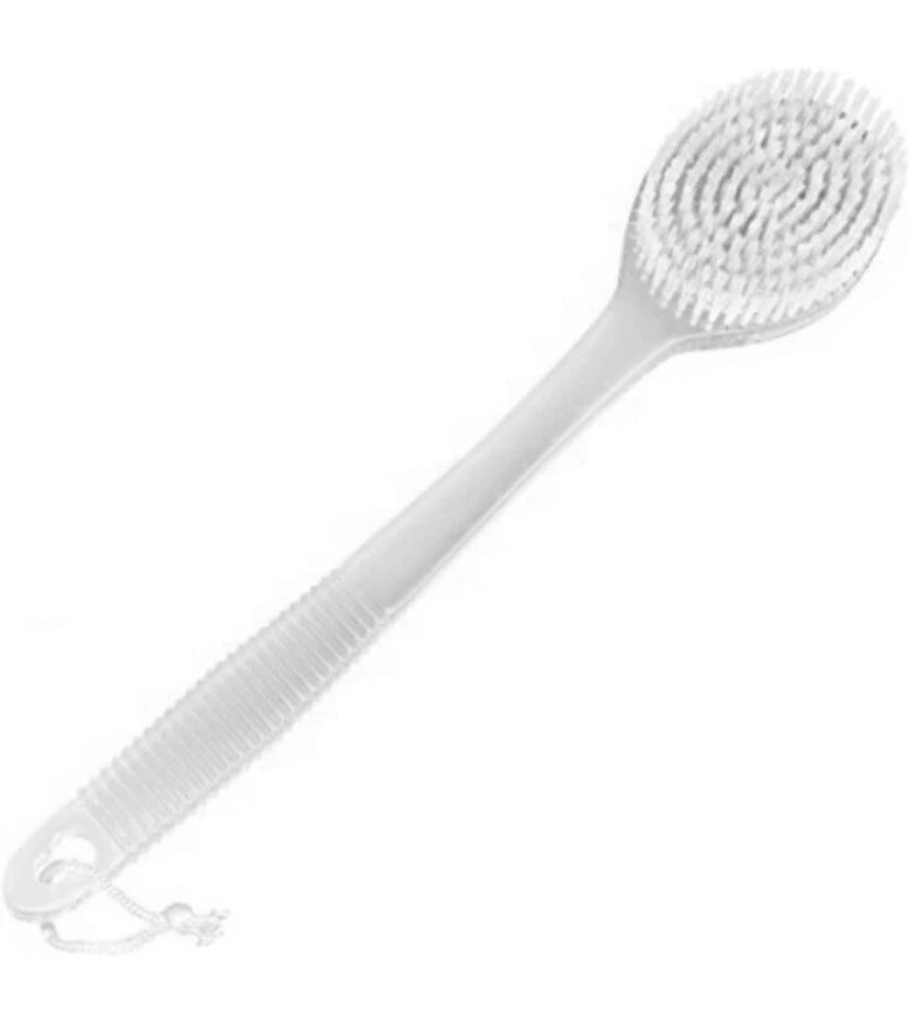 Long Handle Shower Body Bath Brush  Skin Back Massage Scrubber Bathroom UK Brand