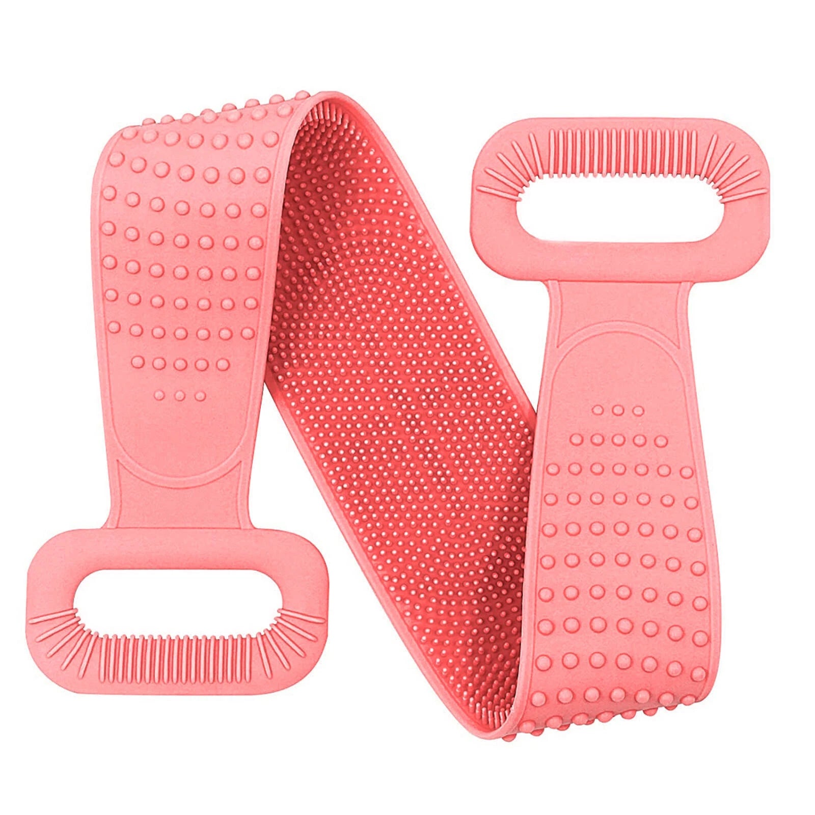 Silicone Back Bath Shower Wash Body Belt Brush Bath Body Scrubber Men & Women US