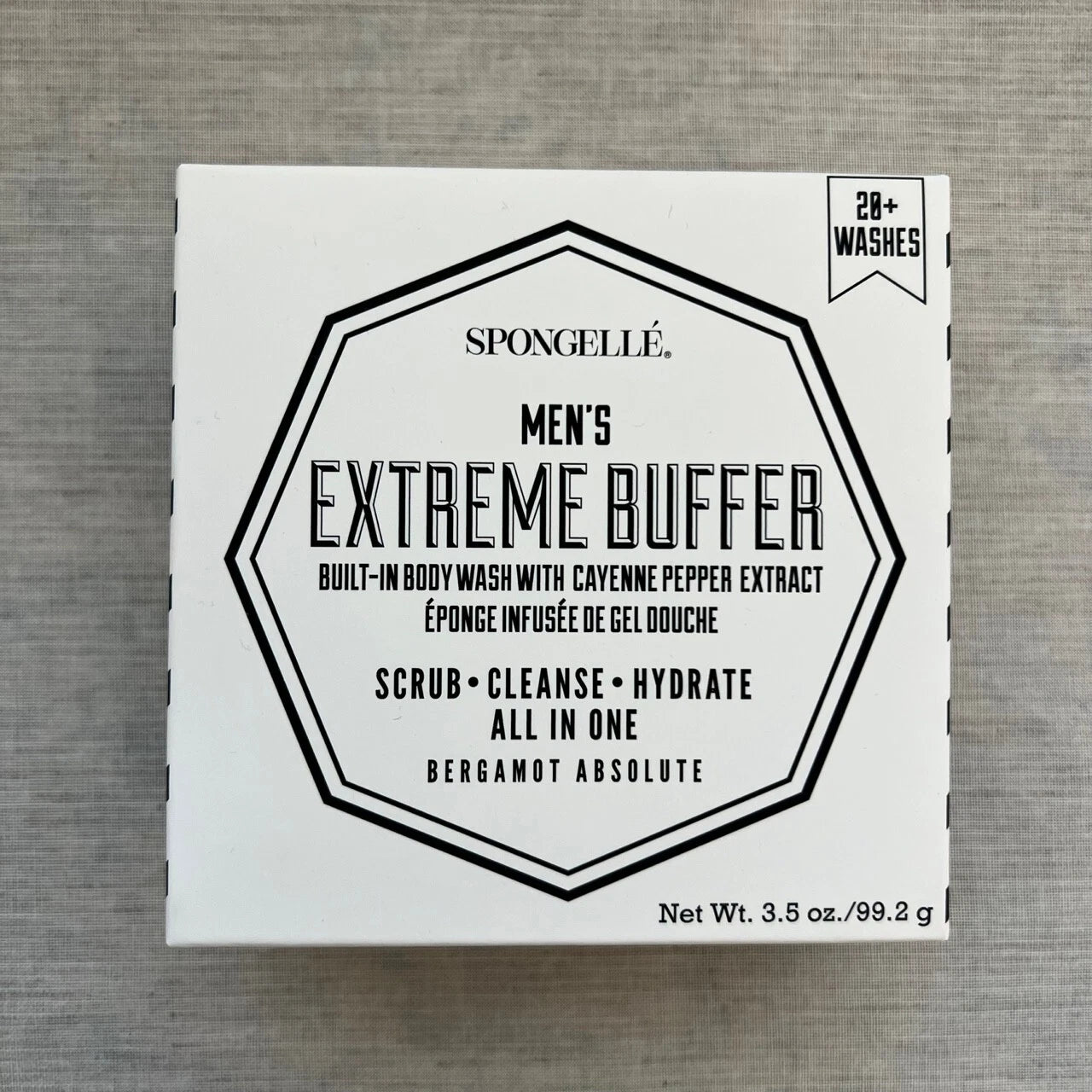 Spongelle Multi-Use Body Wash Infused Buffer  - Mens Womens - Super Supreme Pedi