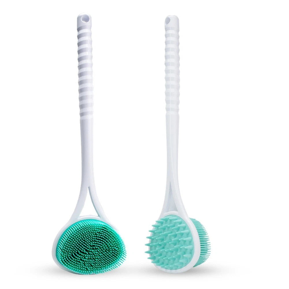 Comfortable Bath Soft Back Brush Double-sided Skin Massager  Lazy