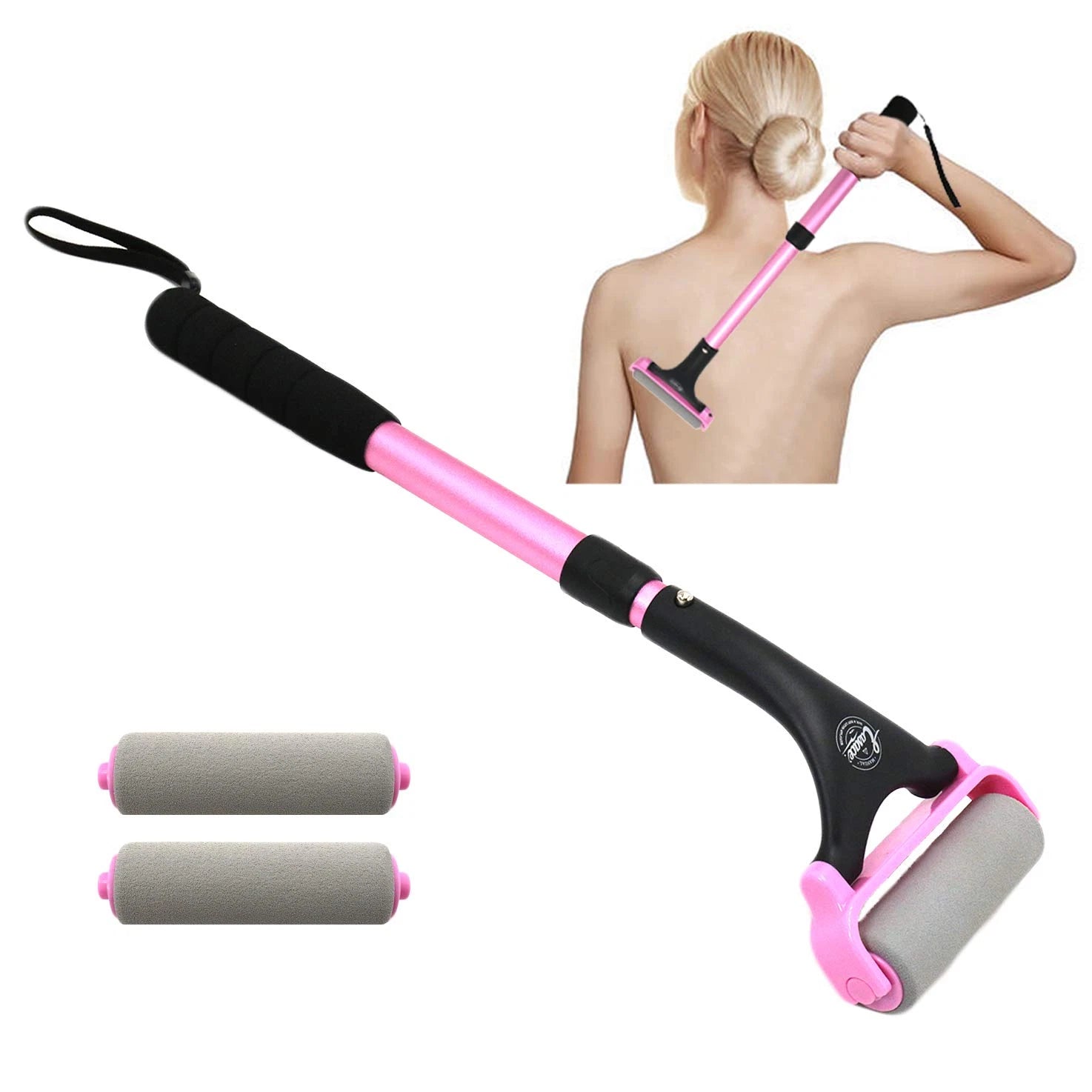 Lotion Applicator for Back & Body, Long Handle 21.5inch Adjustable Lotion Roller