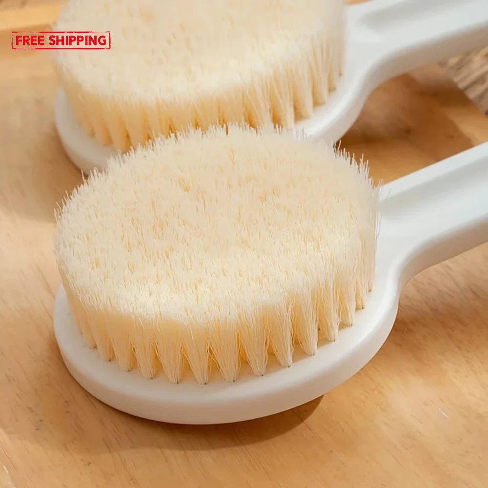 1Pc Long Handle Back Brush for Shower Soft Bristles Body Exfoliating Bath Brush