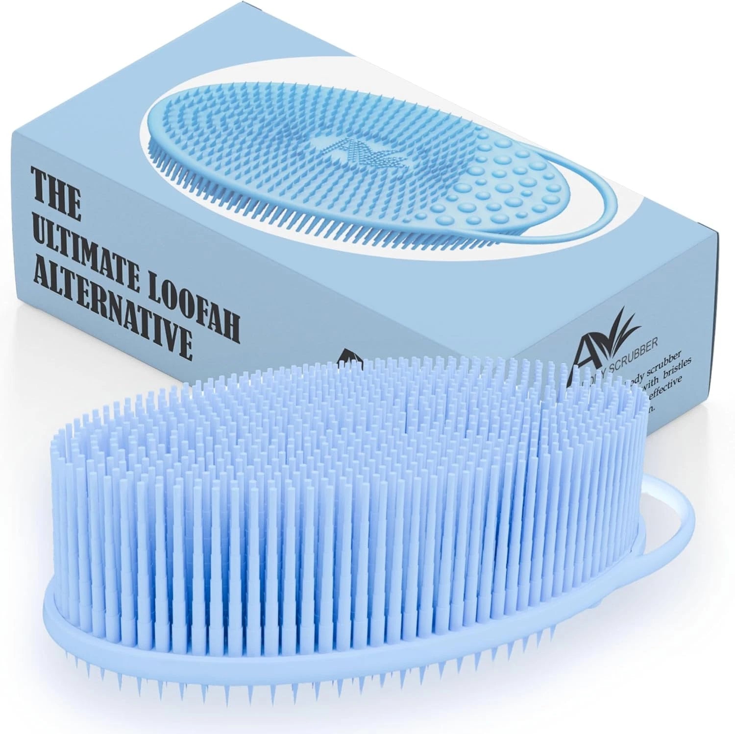 Avilana Silicone Body Scrubber – Gentle Shower Brush & Loofah Alternative- Food
