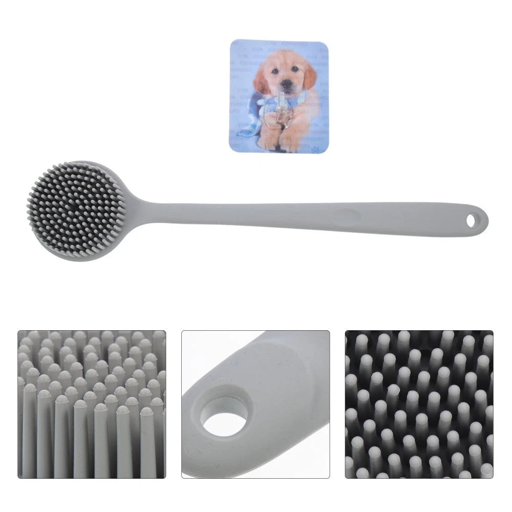 Silicone Bath Brush Man Back Cleaning Scrubber Backbrush for Shower