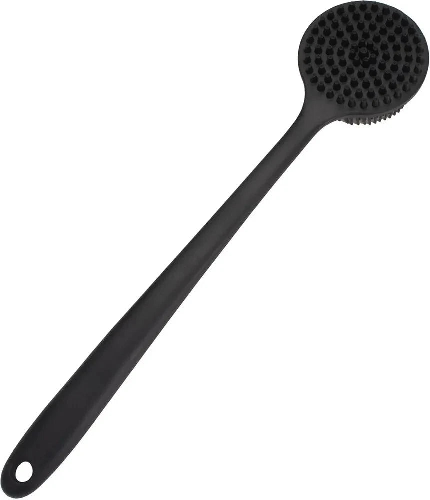 Silicone Body Scrubber Long Handle Back Scrubber for Shower Silicone Back Brush
