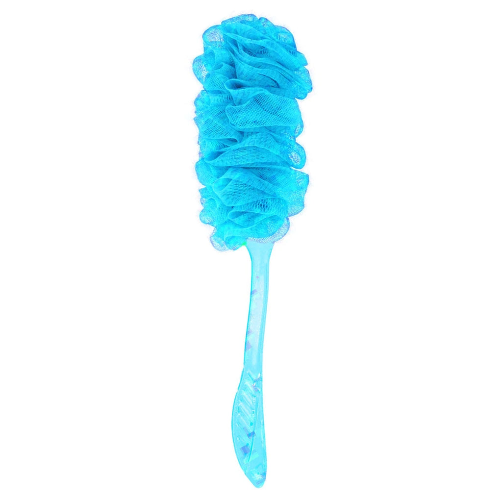 Long Handle Soft Bath Brush Back Scrubber Mesh Sponge Loofah Body Puff Shower