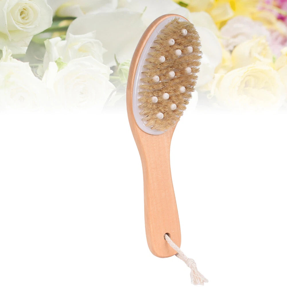 Body Brush Bath Scrubber Back for Shower Exfoliating Rough with Handles