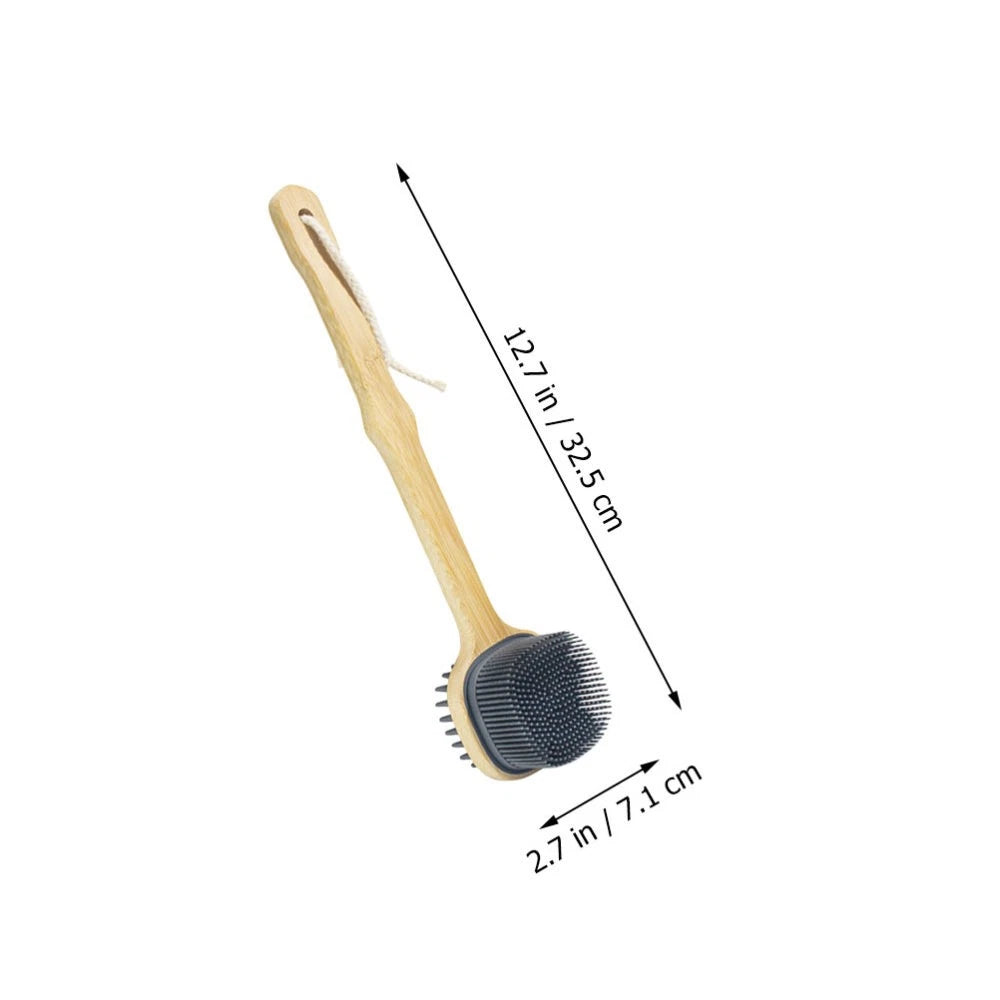 Bath Brush Silicone Shower Miss Man Long Handle Back Scrubber for Body