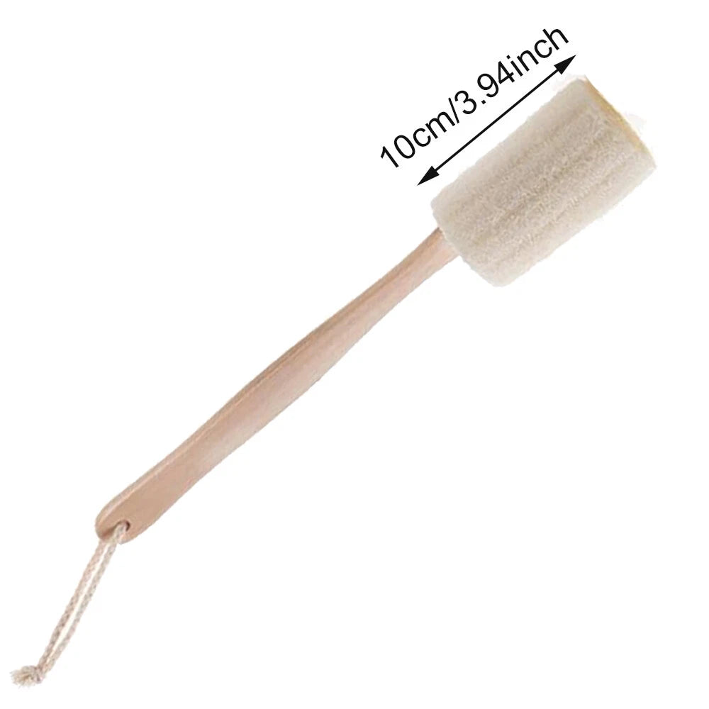 2PCS Scrubber Bath Natural Loofah Sponge Body Brush Shower Body Skin Exfoliating