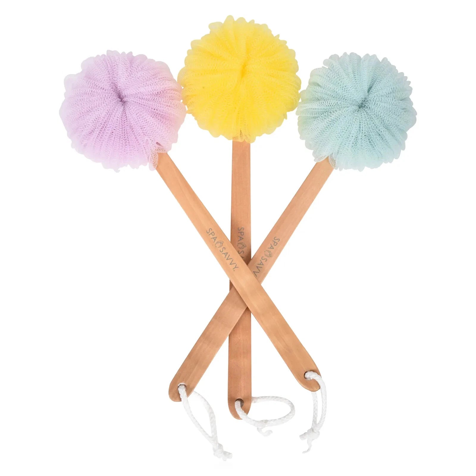 18'' Long Handle Bath Brush Loofah Shower Sponge Long Handle Back Scrubber