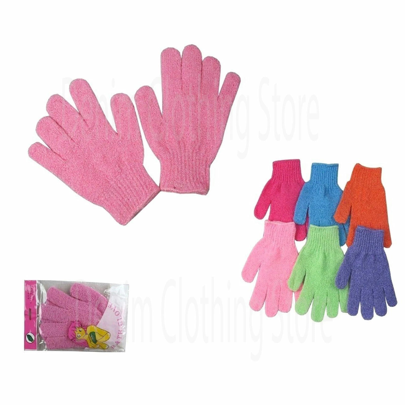 12 pcs Exfoliating Bath Gloves Deep Scrubbing Dead Skin Shower Gloves Spa