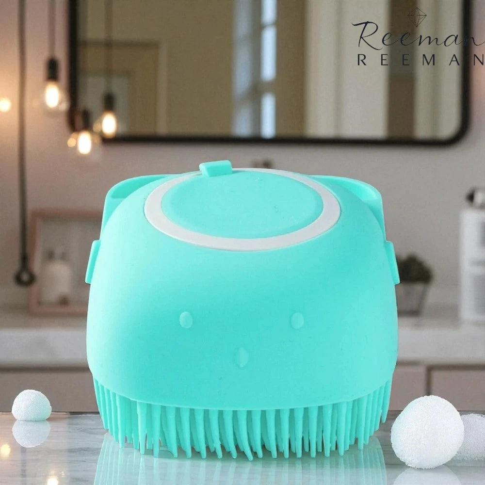 Silicon Massage Bath Brush Hair Scalp Bathing Brush For Cleaning Body Pack of 2
