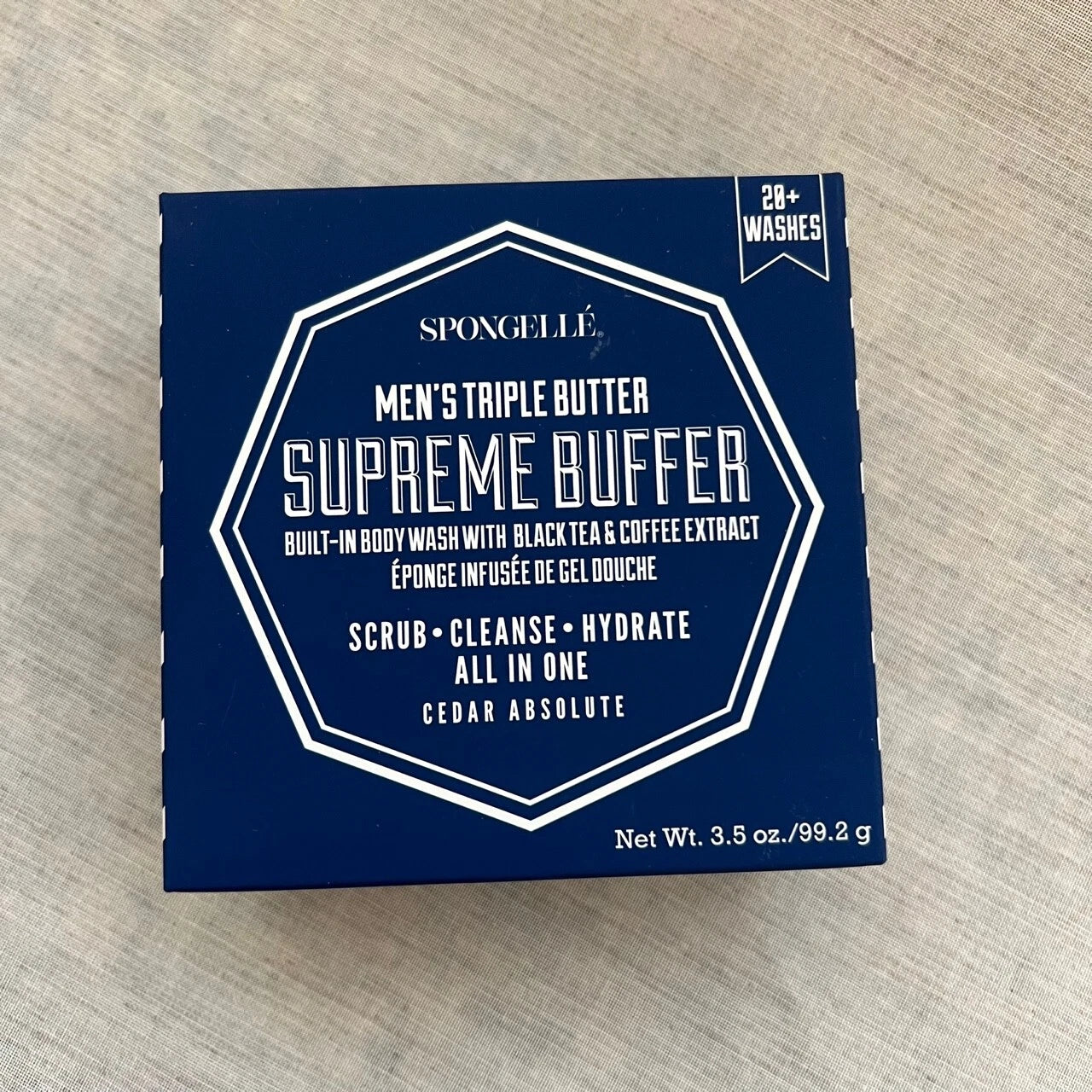 Spongelle Multi-Use Body Wash Infused Buffer  - Mens Womens - Super Supreme Pedi
