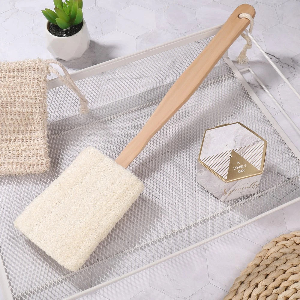 Loofah Bath Brush Miss Work Shower Scrubber Skin for Dry Brushing