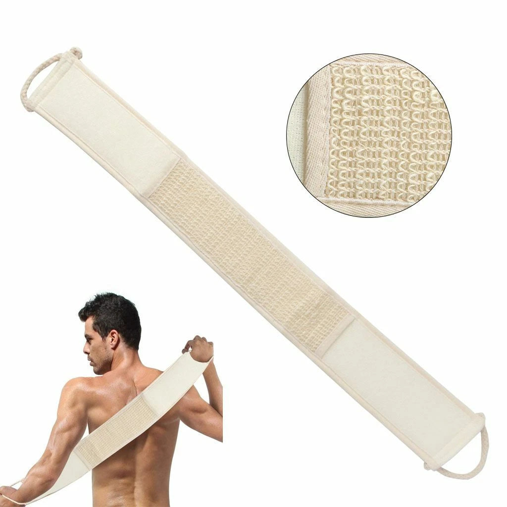Exfoliating Bath Scrubber Shower Back Strap Loofah Spa Body Skin Brush Sponge US