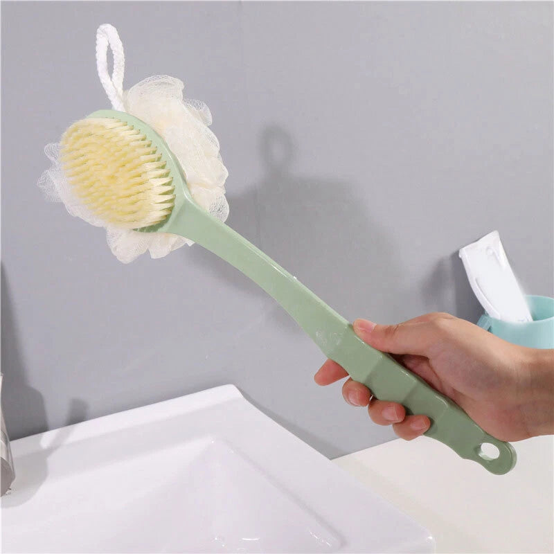 Long Handle Bath Brush Back Scrubber for Shower Loofah Sponge Body Back Brushes