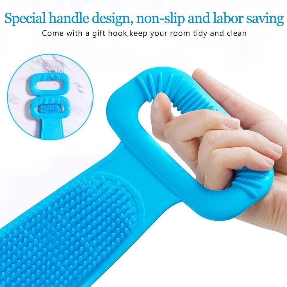 Long Handle Bath Body Brush Soft Back Shower Exfoliating Skin Scrubber Massager