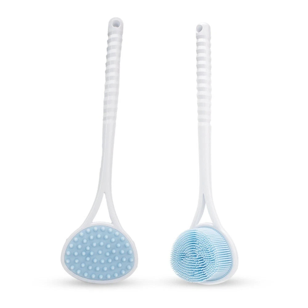 Comfortable Bath Soft Back Brush Double-sided Skin Massager  Lazy