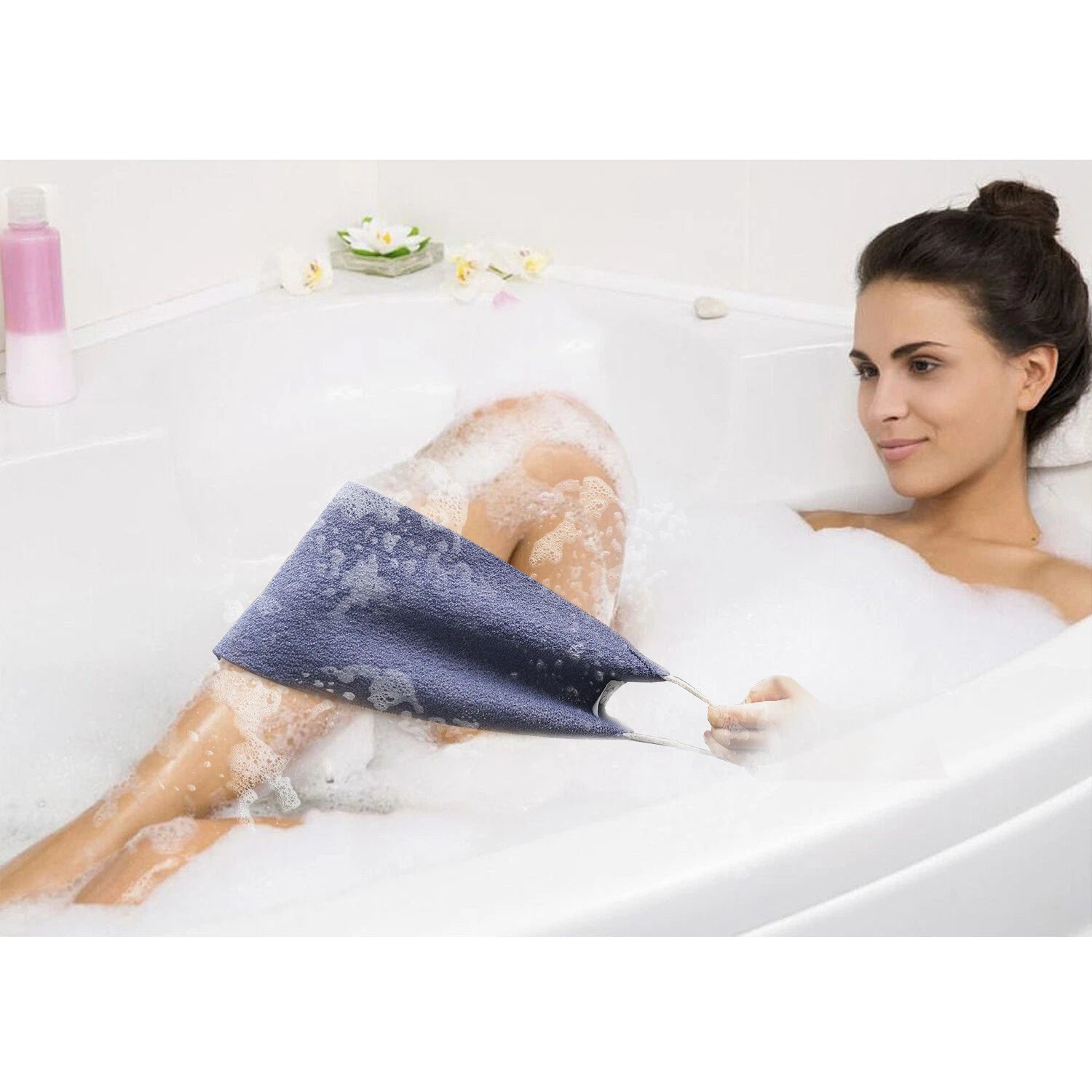 EvridWear Exfoliating Back Scrubber for Shower Bath Shower Spa Skin One Size