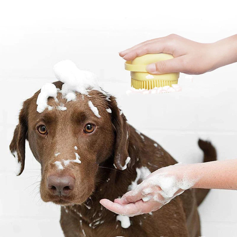 Bathroom Bath Massage Gloves Brush Soft Safety Silicone Pet Accessories