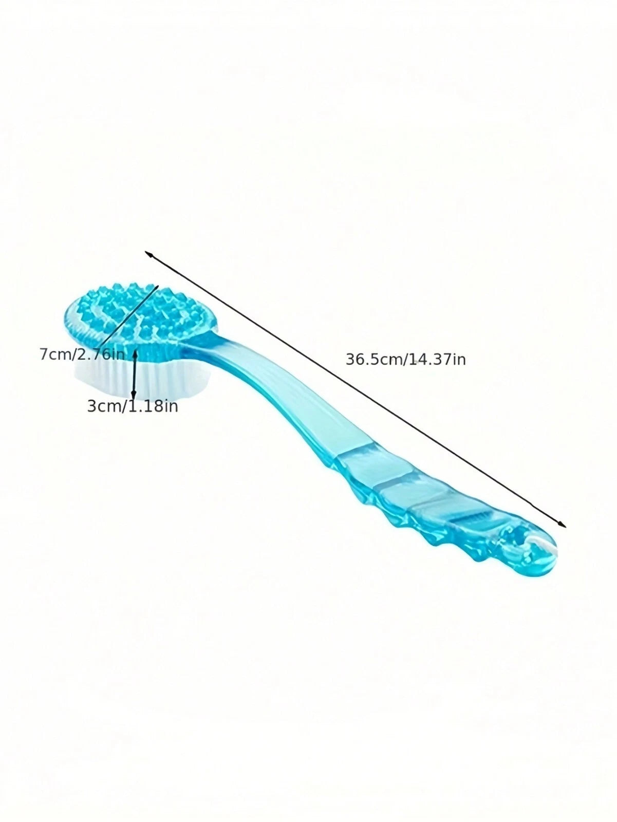 Long Handle Bath Brush Soft Bristle Reach Back Body Spa Shower Scrubber Women UK