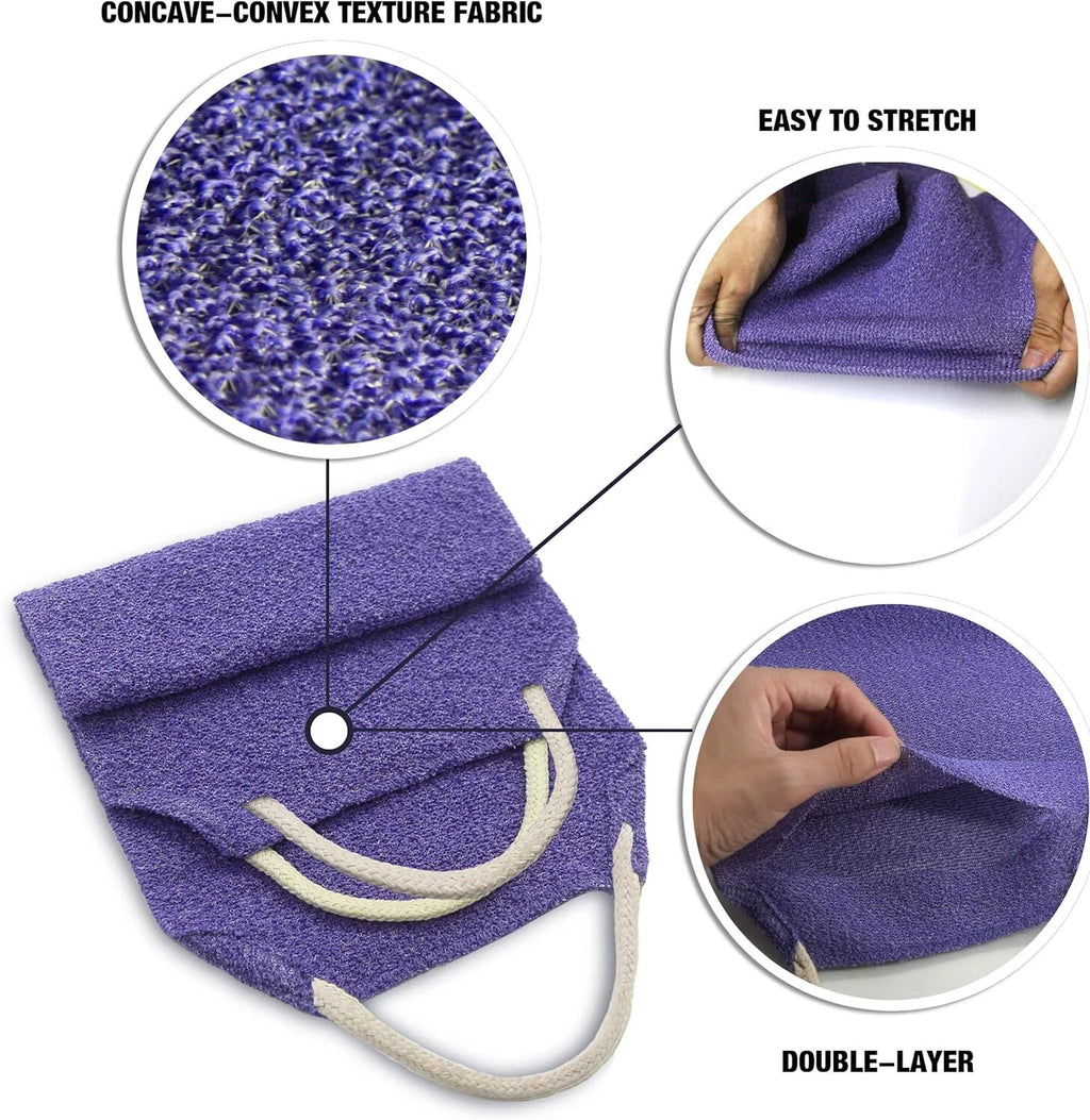 EvridWear Exfoliating Back Scrubber for Shower Bath Shower Spa Skin One Size