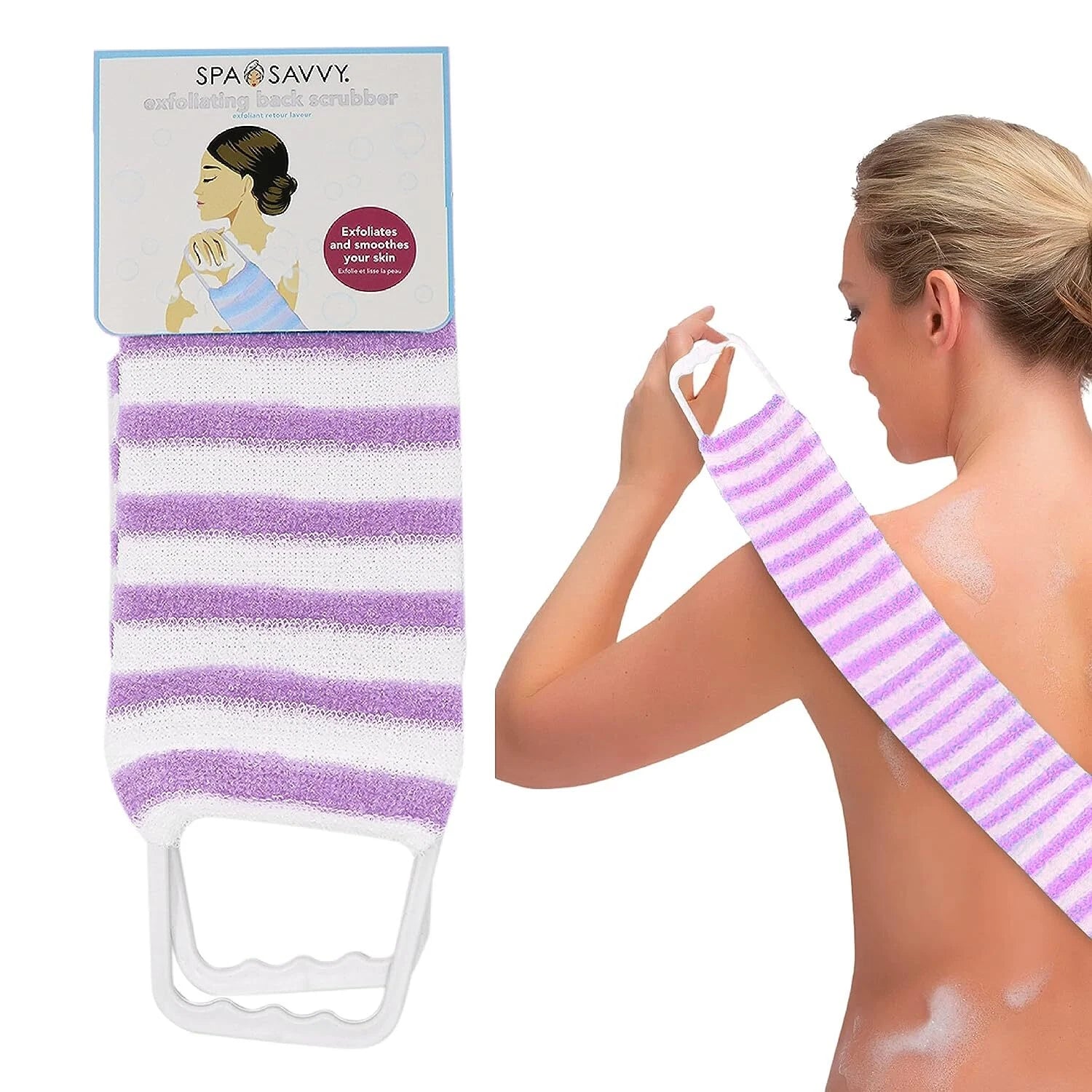 18'' Long Handle Bath Brush Loofah Shower Sponge Long Handle Back Scrubber