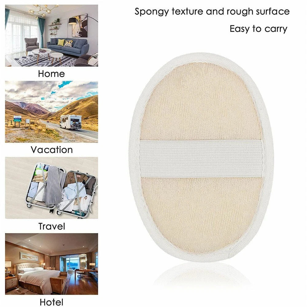 5X Natural Loofah Luffa Loofa Brush Exfoliating Bath Shower Sponge Body Scrubber