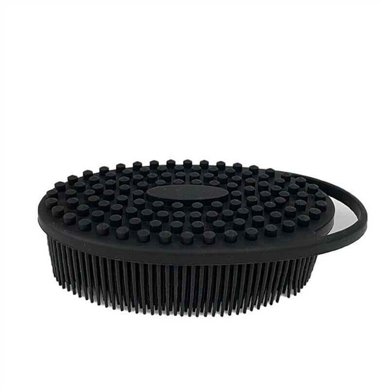 Dual-Sided Silicone Body Scrubber Brush Exfoliating Shower Brush Bath Massage UK