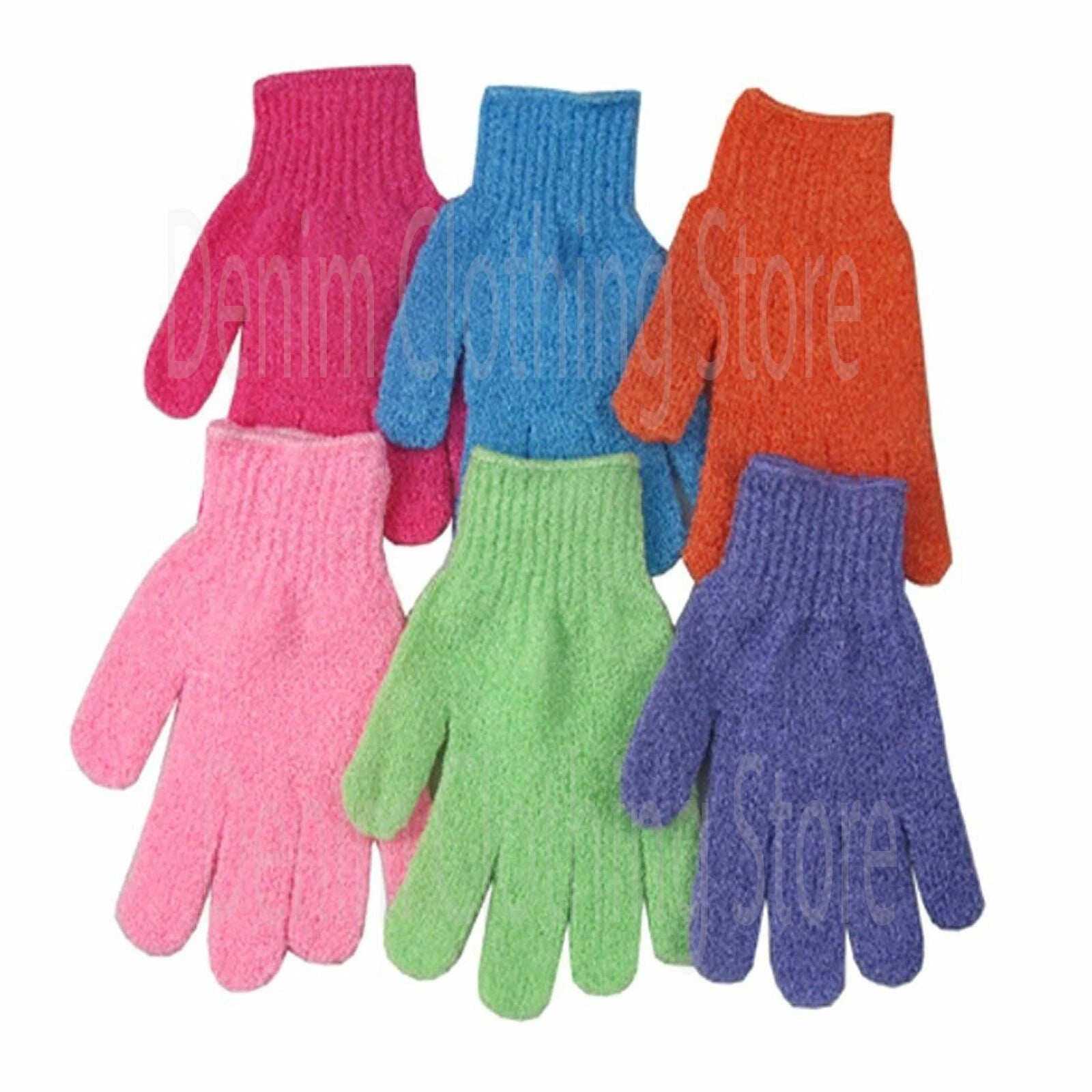 12 pcs Exfoliating Bath Gloves Deep Scrubbing Dead Skin Shower Gloves Spa